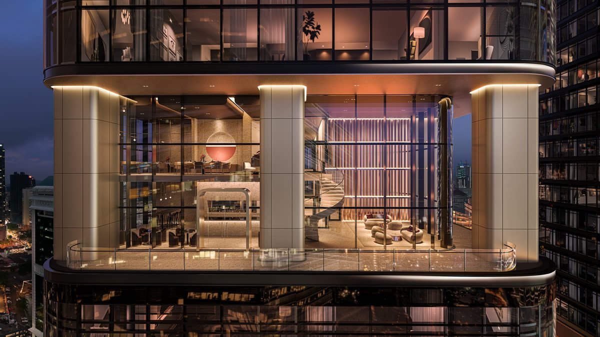 CloutHaus KLCC sky lounge deck facility render