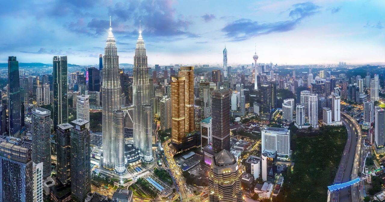 CloutHaus KLCC street-level perspective render opposite KLCC