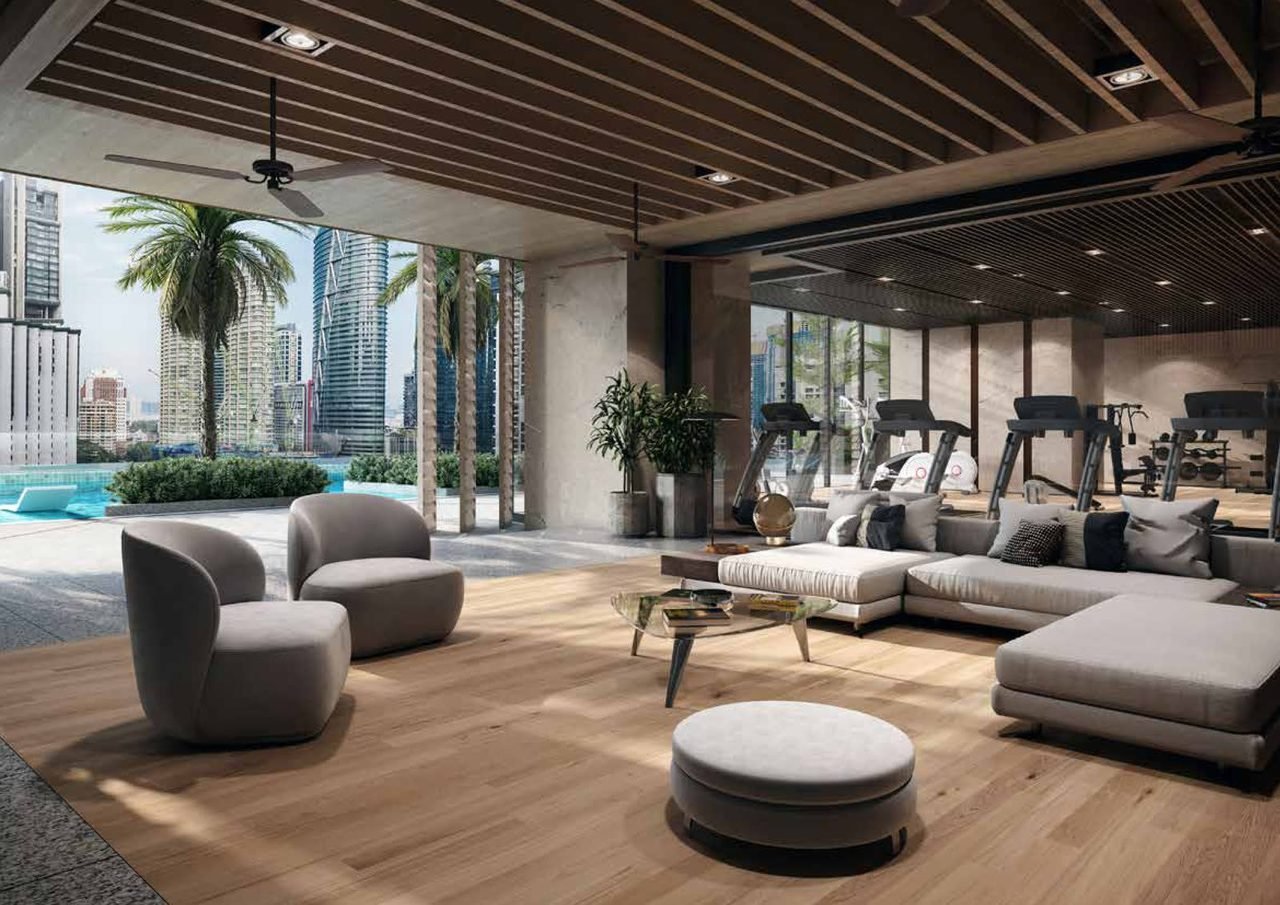 Oxley KLCC residents club lounge render