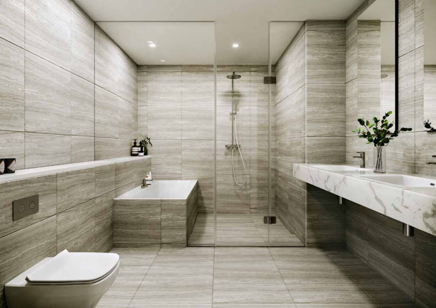 Bathroom interior render