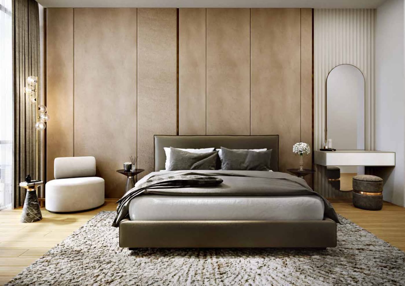 Master bedroom interior render